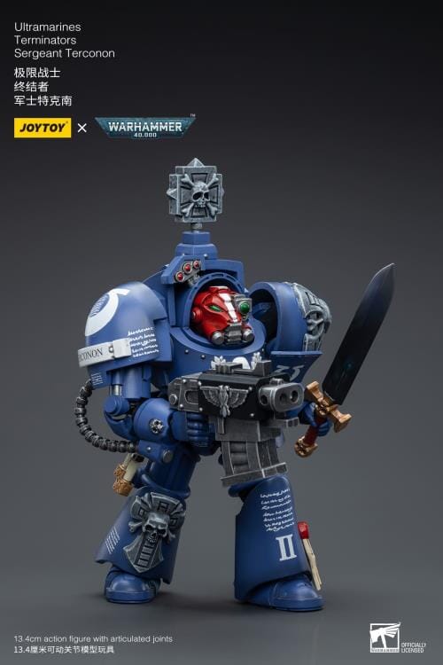 Warhammer 40K Ultramarines Terminators Sergeant Terconon 1/18 Scale Figure