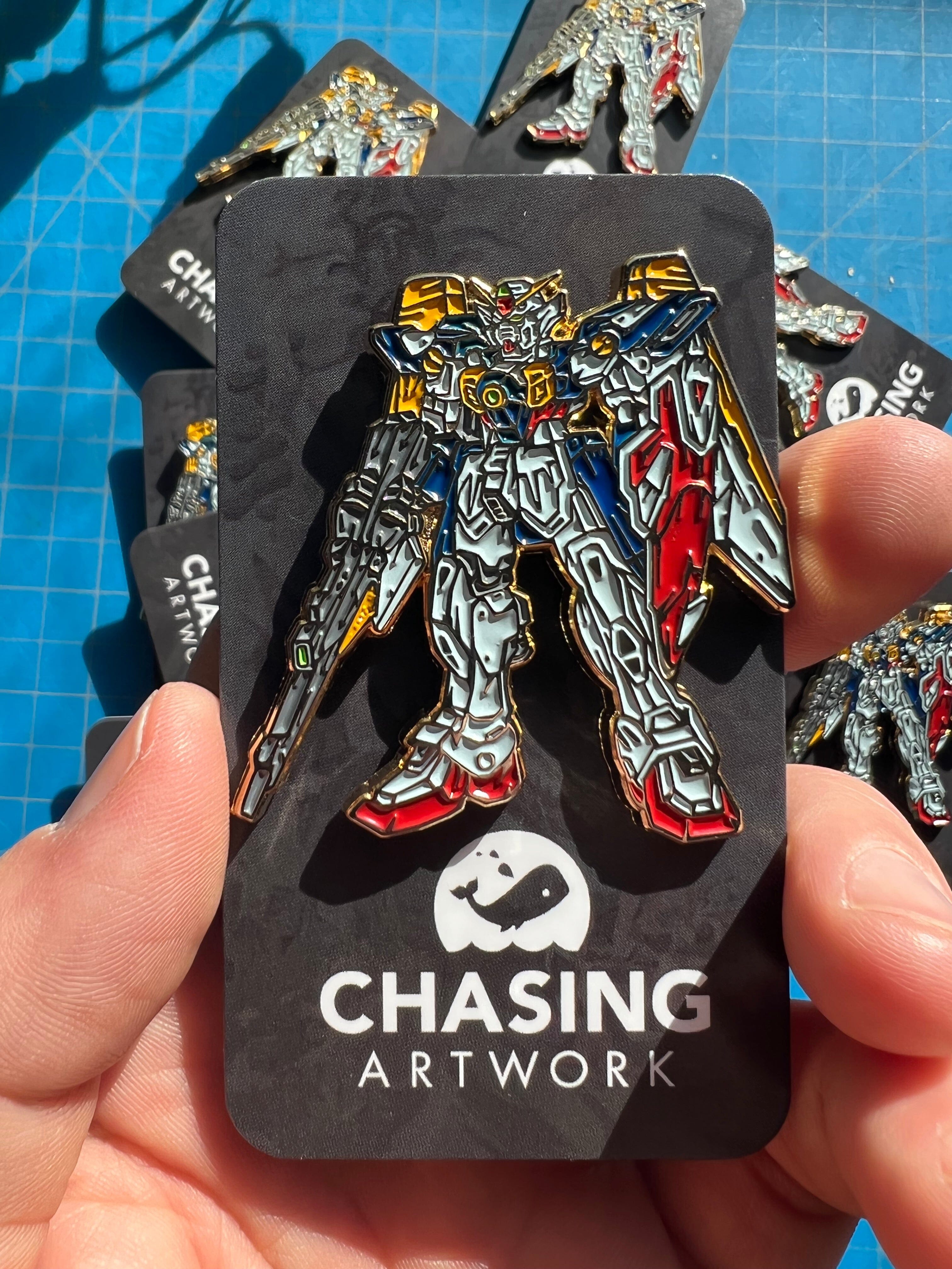 Limited Chasing Artwork Gundam Wing Enamel Pin