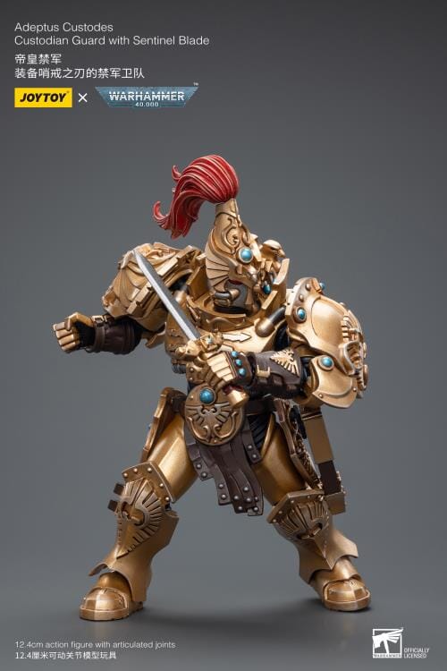 Warhammer 40K Adeptus Custodes Custodian Guard with Sentinel Blade 1/18 Scale Figure