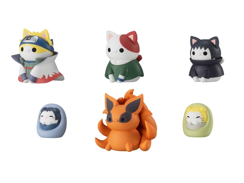 Naruto Shippuden Nyaruto! Mega Cat Project Vol.5 Once Upon a Time in Konoha Boxed Set of 8 Figures (With Gift)