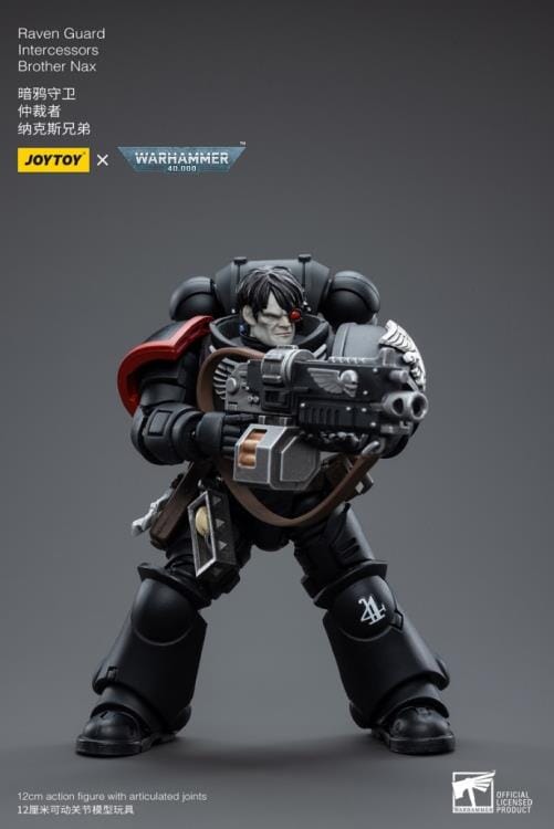 Warhammer 40K Raven Guard Intercessors Brother Nax 1/18 Scale Figure (Reissue)