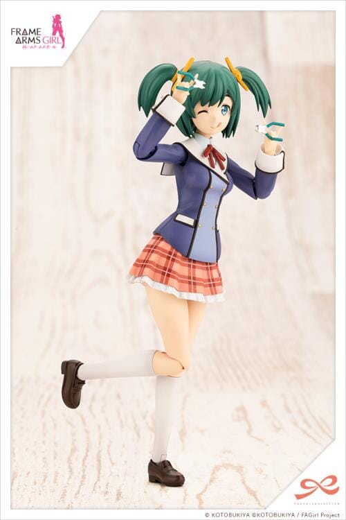 Frame Arms Girl Sousai Shoujo Teien Wakaba Girls' High School Winter Clothes Bukiko Kotobuki 1/10 Scale Model Kit