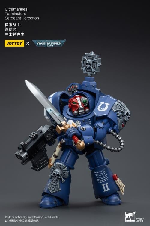 Warhammer 40K Ultramarines Terminators Sergeant Terconon 1/18 Scale Figure