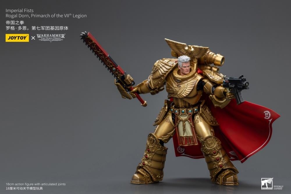 Warhammer 40K Imperial Fists Rogal Dorn, Primarch of the VIIth Legion 1/18 Scale Action Figure (Reissue)