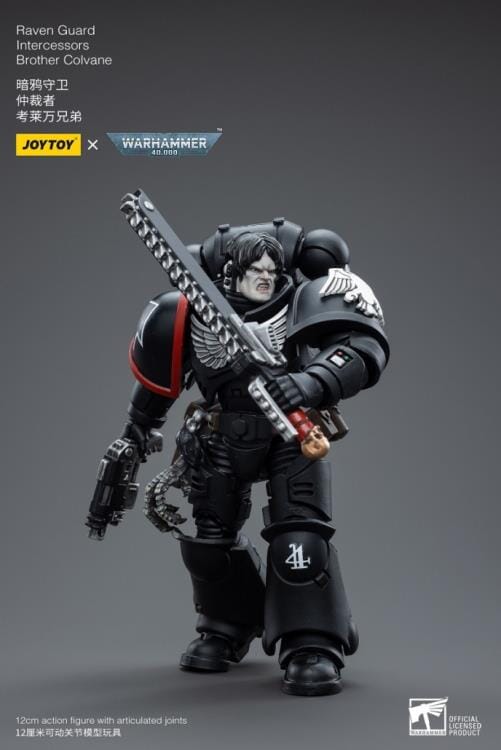 Warhammer 40K Raven Guard Intercessors Brother Colvane 1/18 Scale Figure