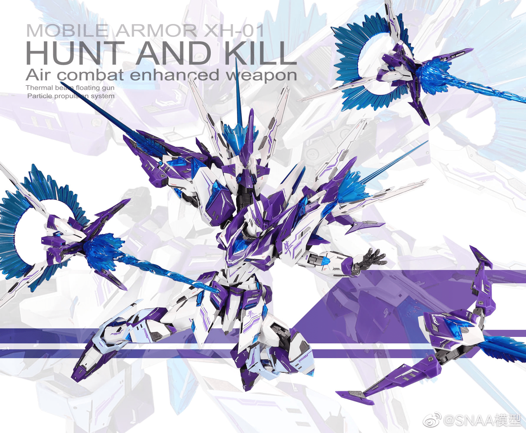 Mobile Armor XH-01 Hunt and Kill Hunting Falcon (Revival Ver.) 1/100 Scale Model Kit