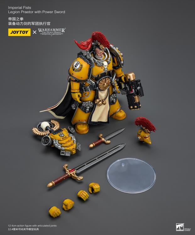 Warhammer 40k Imperial Fists Legion Praetor with Power Sword 1/18 Scale Figure