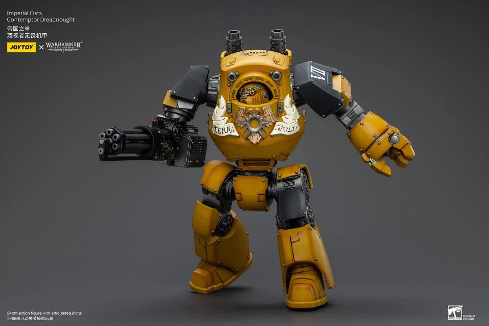 Warhammer 40K Imperial Fists Contemptor Dreadnought 1/18 Scale Figure