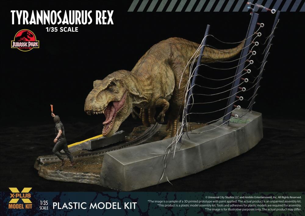 Jurassic Park Tyrannosaurus Rex 1/35 Scale Model Kit