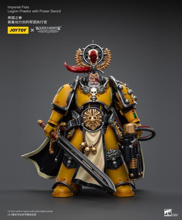 Warhammer 40k Imperial Fists Legion Praetor with Power Sword 1/18 Scale Figure