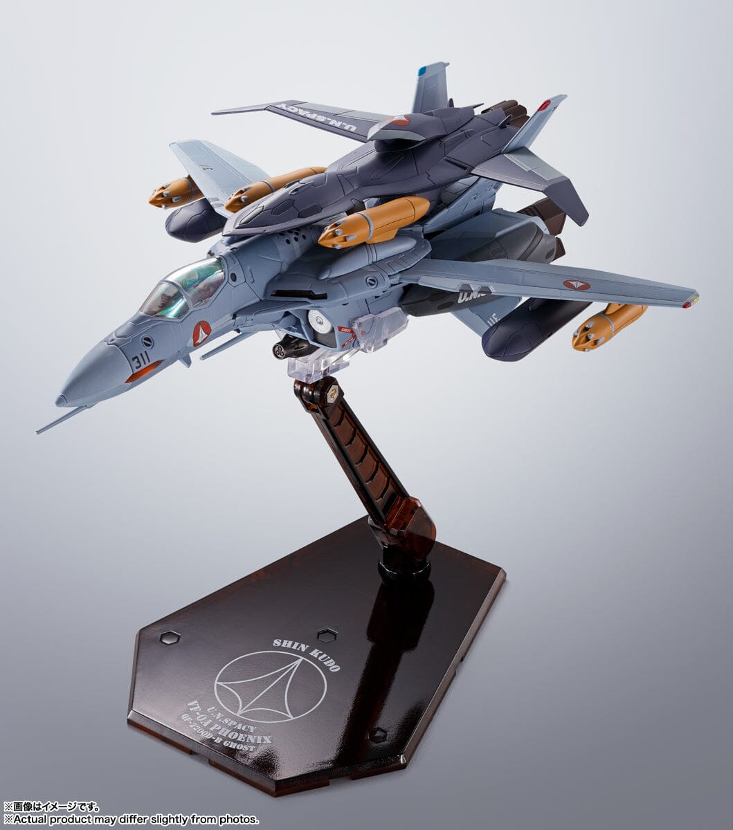 Macross Zero Hi-Metal R VF-0A Phoenix (Shin Kudo Use) + QF-2200D-B Ghost