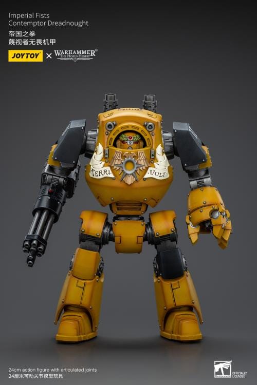 Warhammer 40K Imperial Fists Contemptor Dreadnought 1/18 Scale Figure