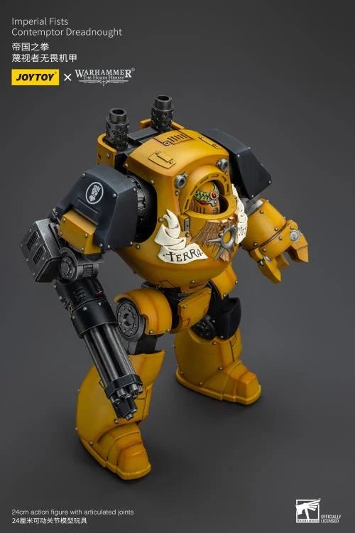 Warhammer 40K Imperial Fists Contemptor Dreadnought 1/18 Scale Figure