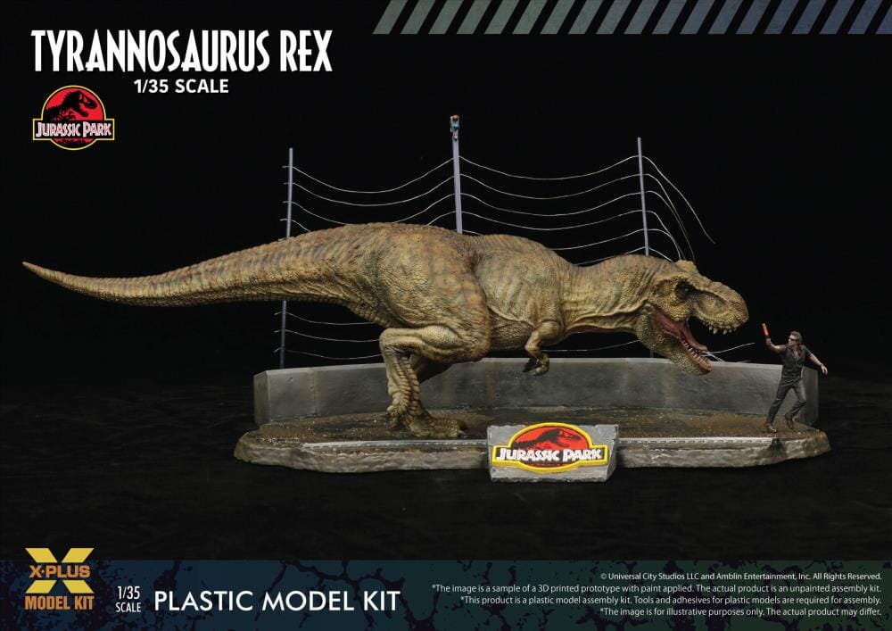 Jurassic Park Tyrannosaurus Rex 1/35 Scale Model Kit