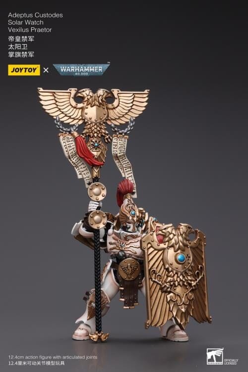 Warhammer 40K Adeptus Custodes Solar Watch Vexilus Praetor 1/18 Scale Figure