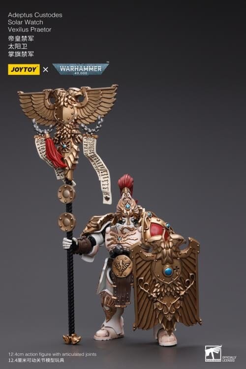 Warhammer 40K Adeptus Custodes Solar Watch Vexilus Praetor 1/18 Scale Figure