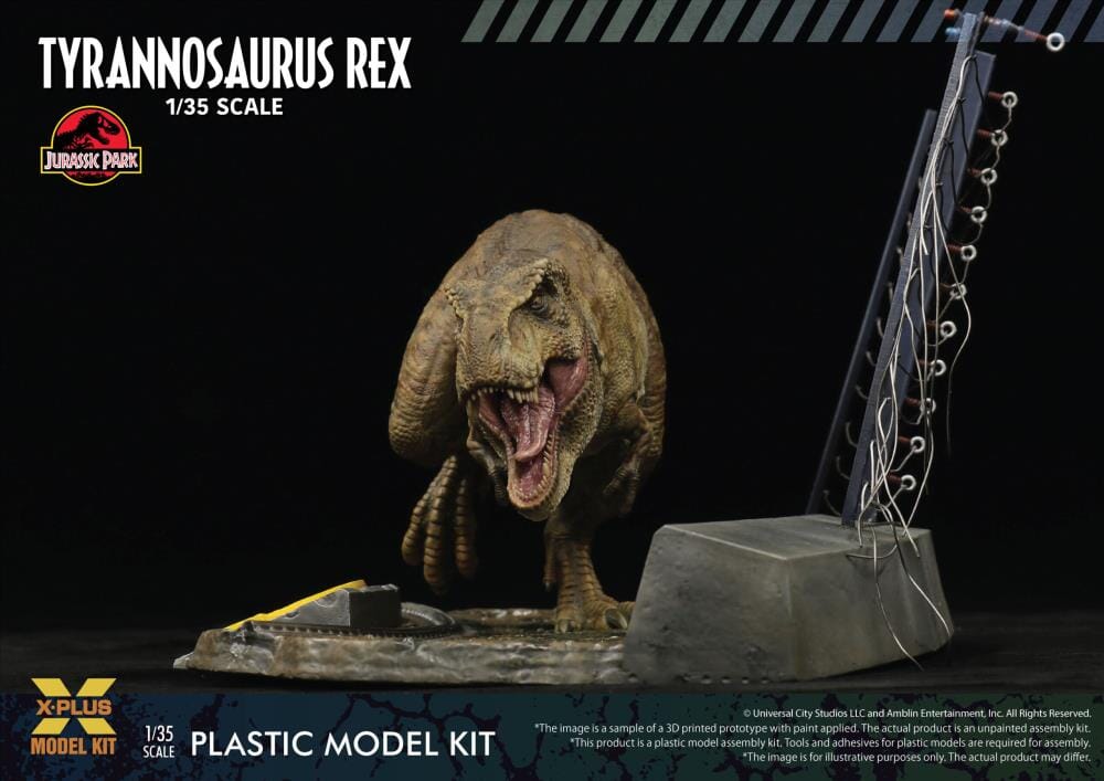 Jurassic Park Tyrannosaurus Rex 1/35 Scale Model Kit