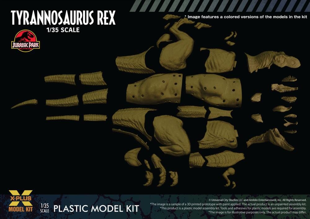 Jurassic Park Tyrannosaurus Rex 1/35 Scale Model Kit