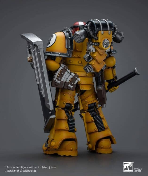 Warhammer 40k Imperial Fists Legion MkIII Breacher Squad Sergeant with Thunder Hammer 1/18 Scale Figure