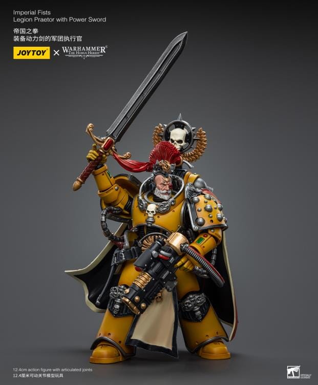 Warhammer 40k Imperial Fists Legion Praetor with Power Sword 1/18 Scale Figure