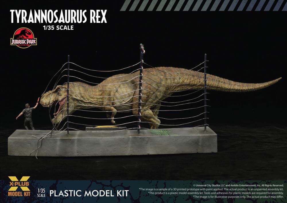 Jurassic Park Tyrannosaurus Rex 1/35 Scale Model Kit