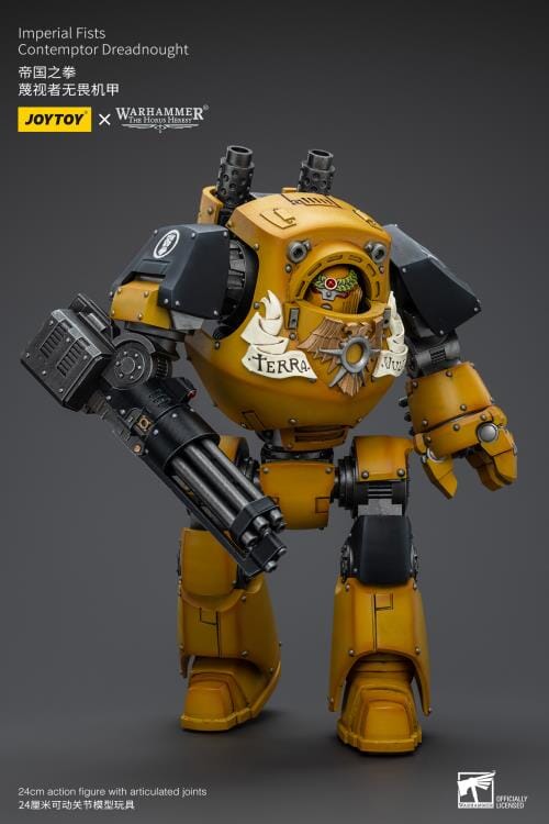 Warhammer 40K Imperial Fists Contemptor Dreadnought 1/18 Scale Figure