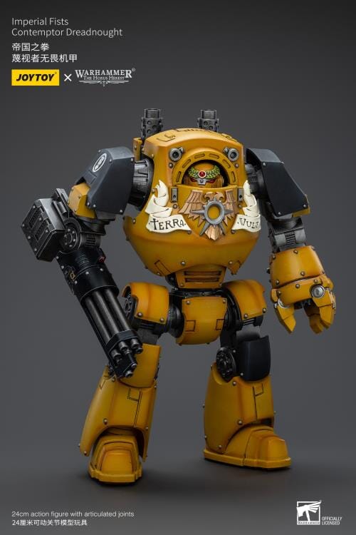 Warhammer 40K Imperial Fists Contemptor Dreadnought 1/18 Scale Figure