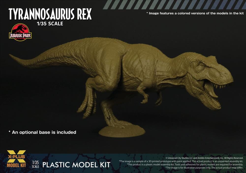 Jurassic Park Tyrannosaurus Rex 1/35 Scale Model Kit