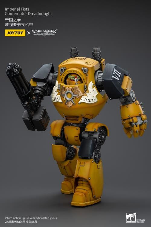 Warhammer 40K Imperial Fists Contemptor Dreadnought 1/18 Scale Figure