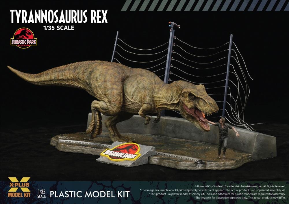 Jurassic Park Tyrannosaurus Rex 1/35 Scale Model Kit