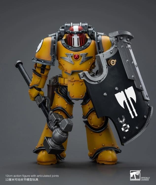 Warhammer 40k Imperial Fists Legion MkIII Breacher Squad Sergeant with Thunder Hammer 1/18 Scale Figure