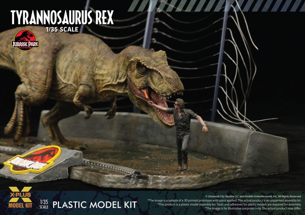 Jurassic Park Tyrannosaurus Rex 1/35 Scale Model Kit