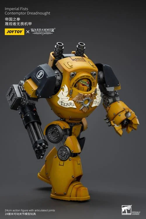 Warhammer 40K Imperial Fists Contemptor Dreadnought 1/18 Scale Figure