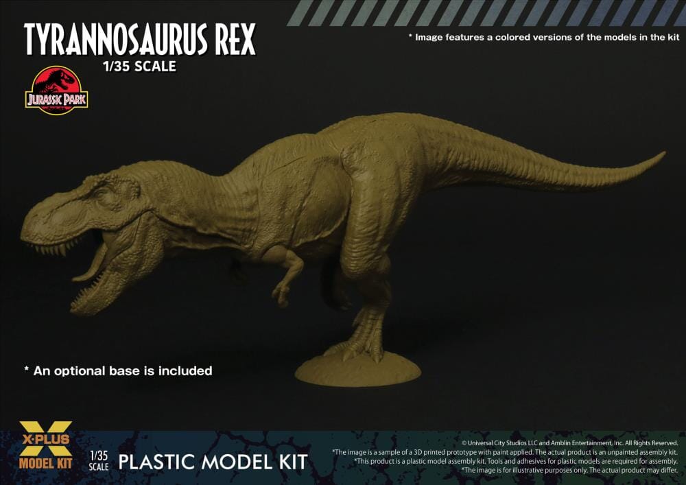 Jurassic Park Tyrannosaurus Rex 1/35 Scale Model Kit